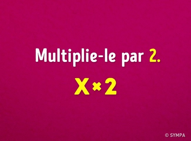 <strong>Multiplie x 2</strong>