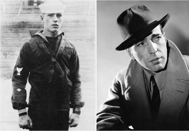 Humphrey Bogart : durant son enrôlement, il fut un marin transportant des troupes des États-Unis vers l’Europe