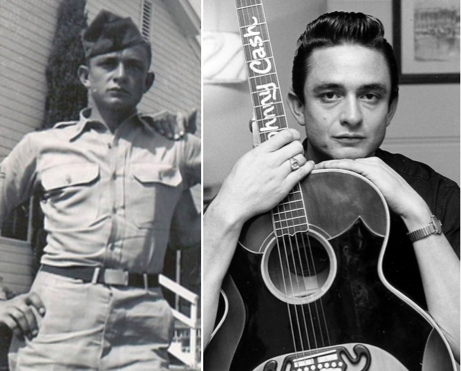 Johnny Cash a rejoint l’U.S. Air Force après l’obtention de son diplôme. Il a servi 4 ans en Allemagne